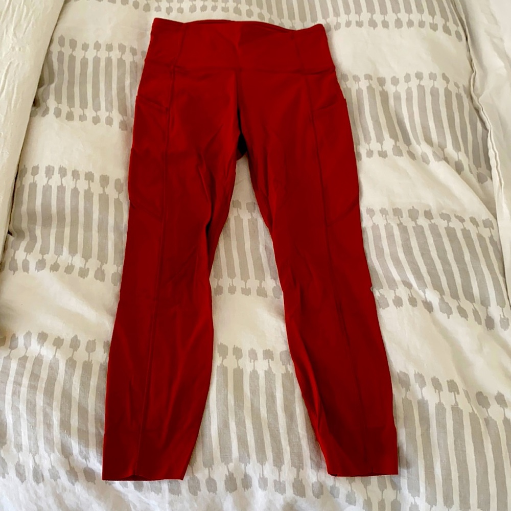 Lululemon brick 7/8 leggings